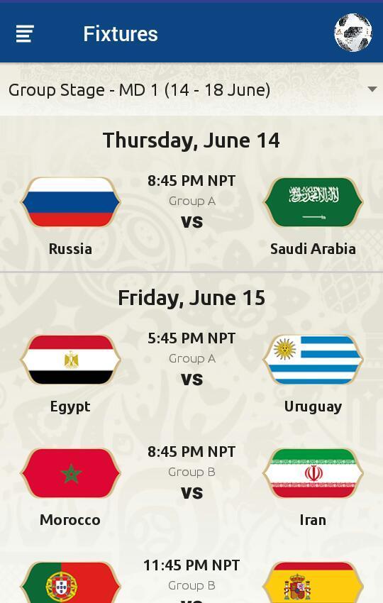 Fantasy World Cup 2018 Nepal