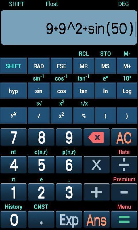 Calculatrice Scientifique