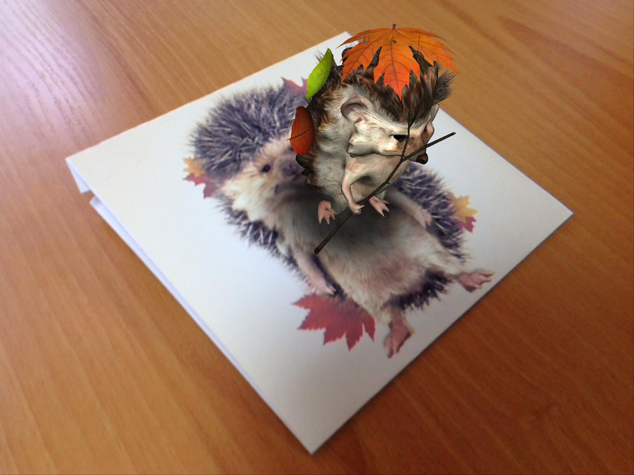 AR puzzle: Dragon and Hedgehog