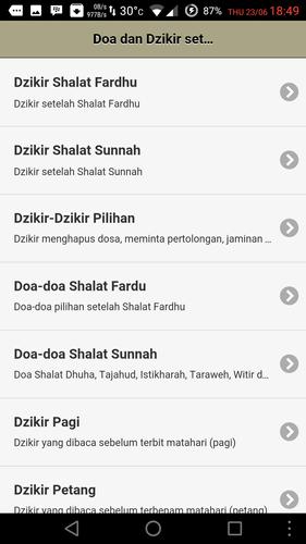 Doa dan Dzikir Setelah Shalat