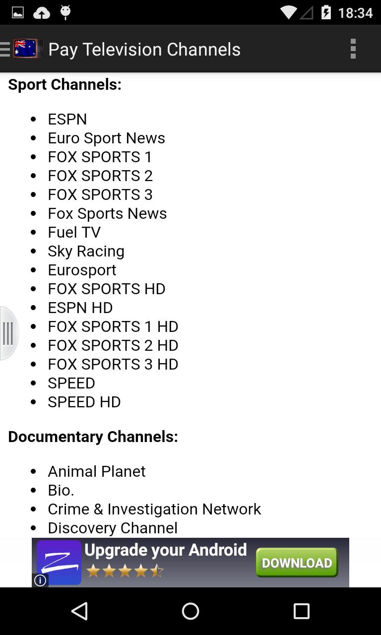 Australia TV Channels