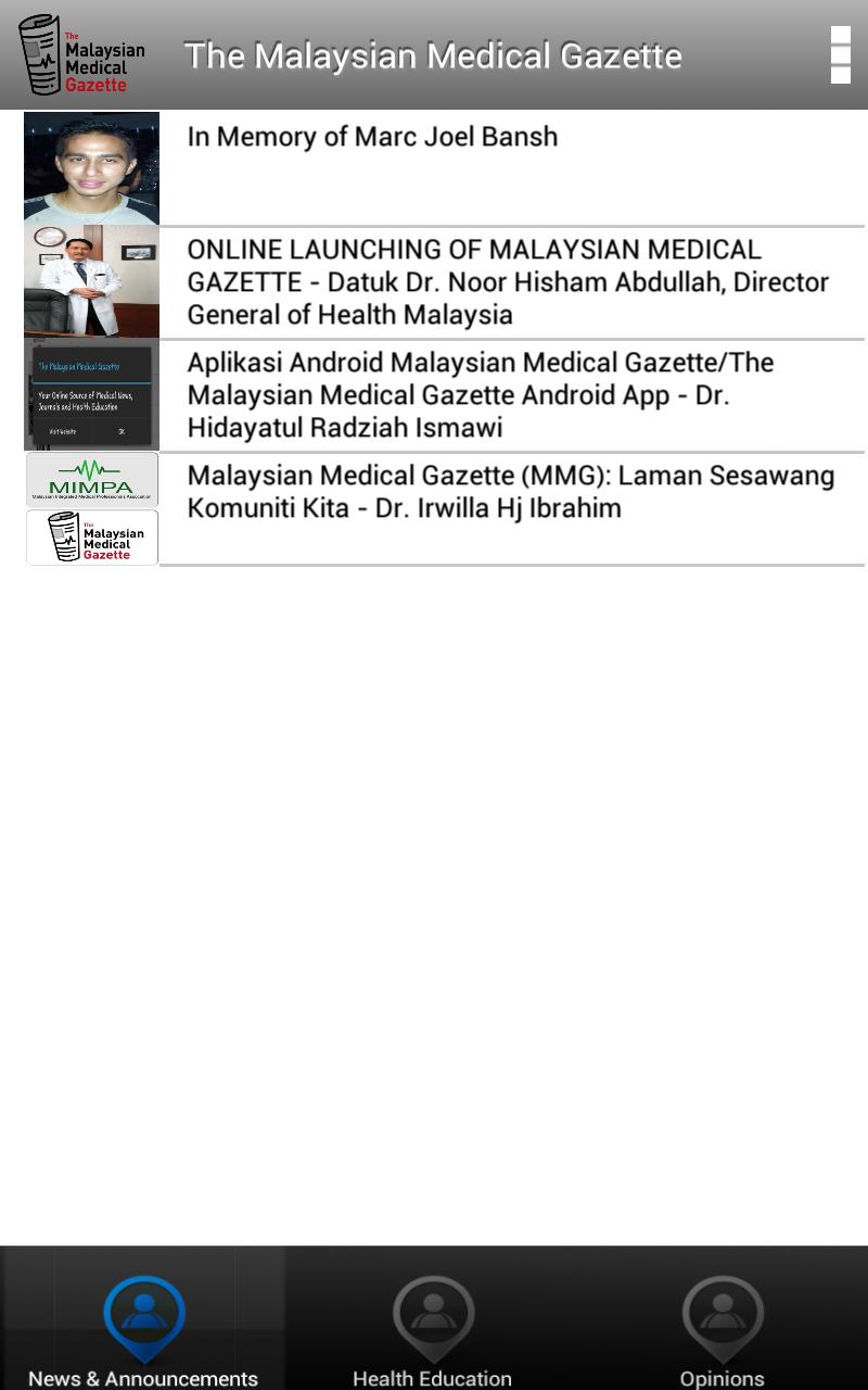 Malaysian Medical Gazette