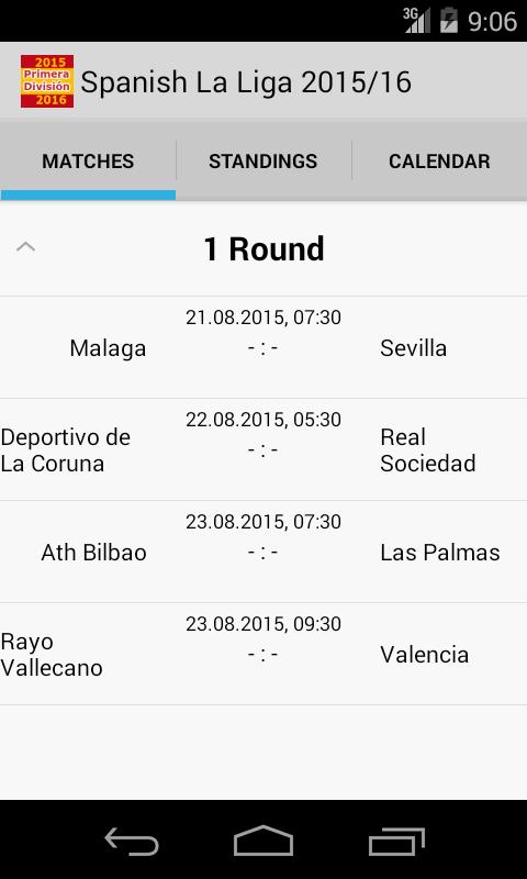 Spanish La Liga 2015/16