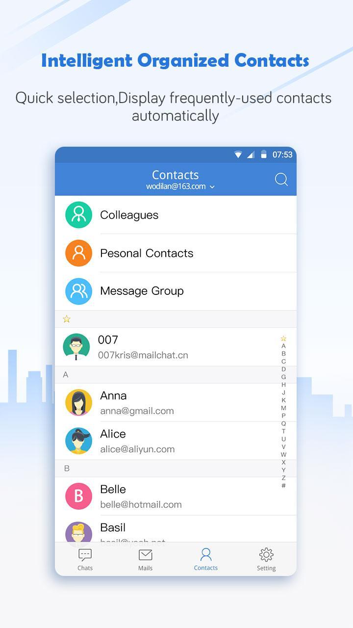 Mailchat-Gmail,Outlook,Yahoo
