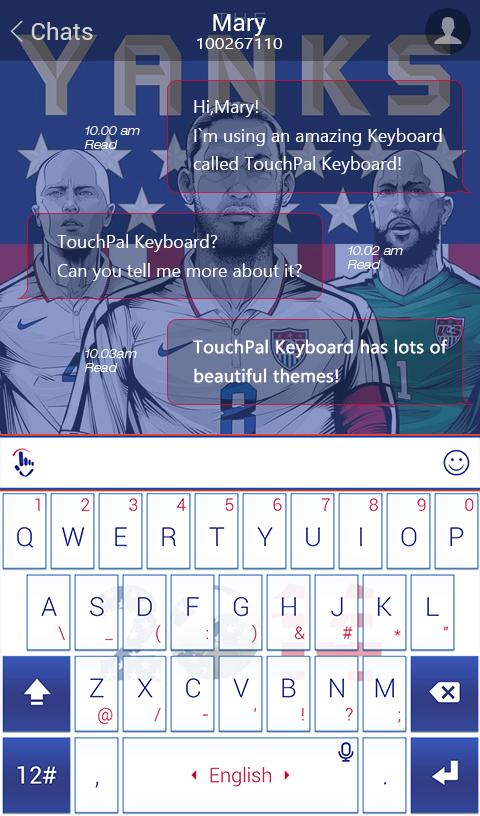TouchPal USA_FIFA Theme