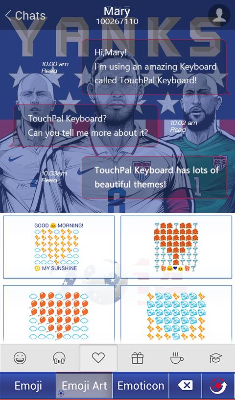 TouchPal USA_FIFA Theme