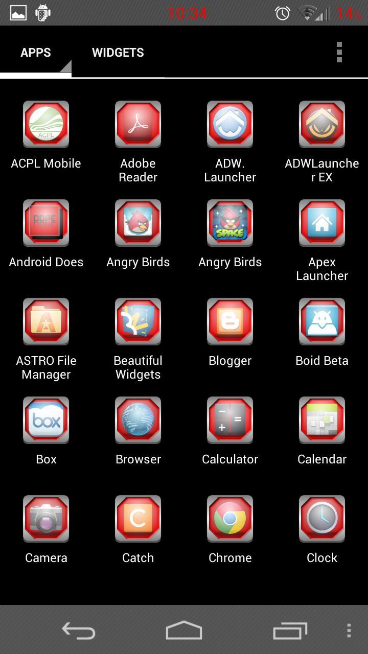 Red Framed Icons Free