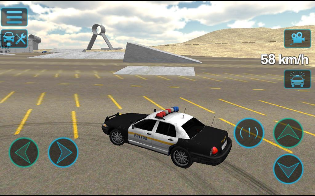 Fast Police Car Driving 3D Sim