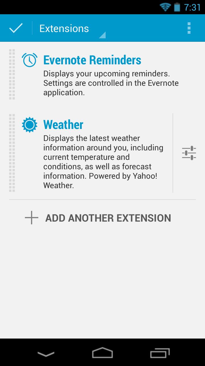 Evernote Dashclock Extension