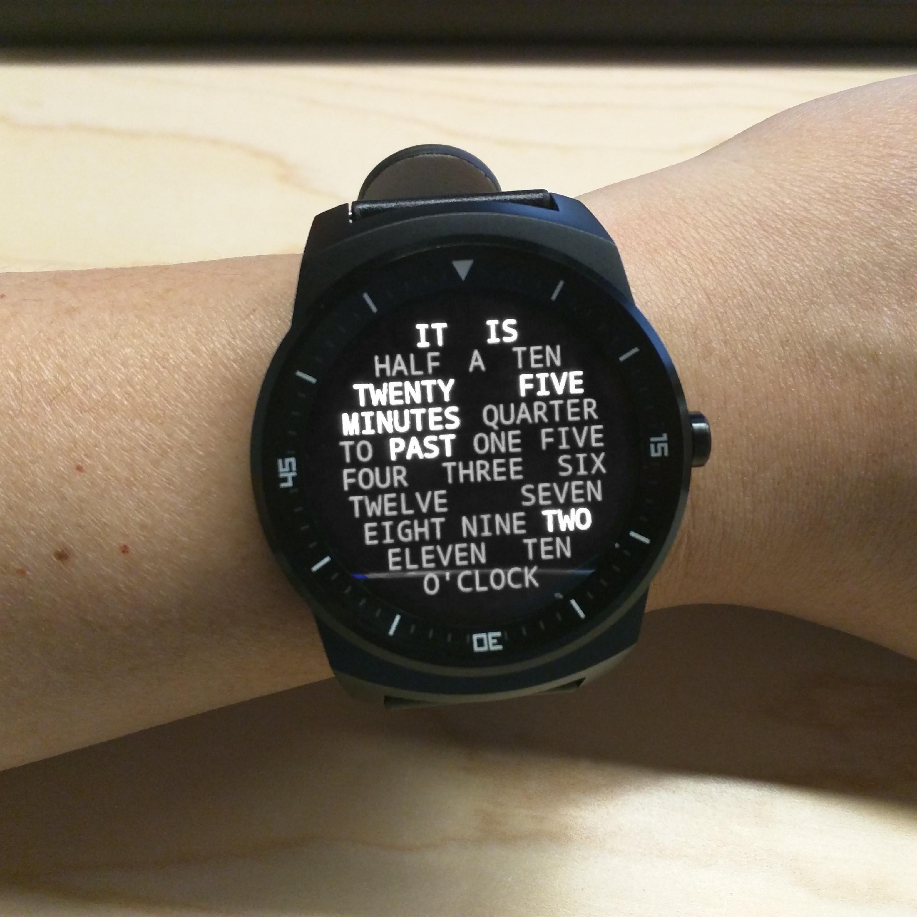 Word Clock Watch Face