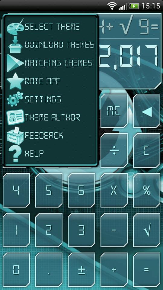 SCalc theme Cyanogen