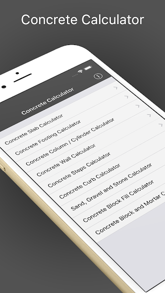 Concrete Calculator for Contra