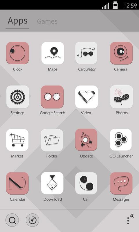 Running Line GO Launcher Theme