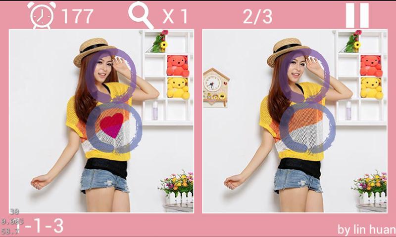 Cute Girls Find the Difference