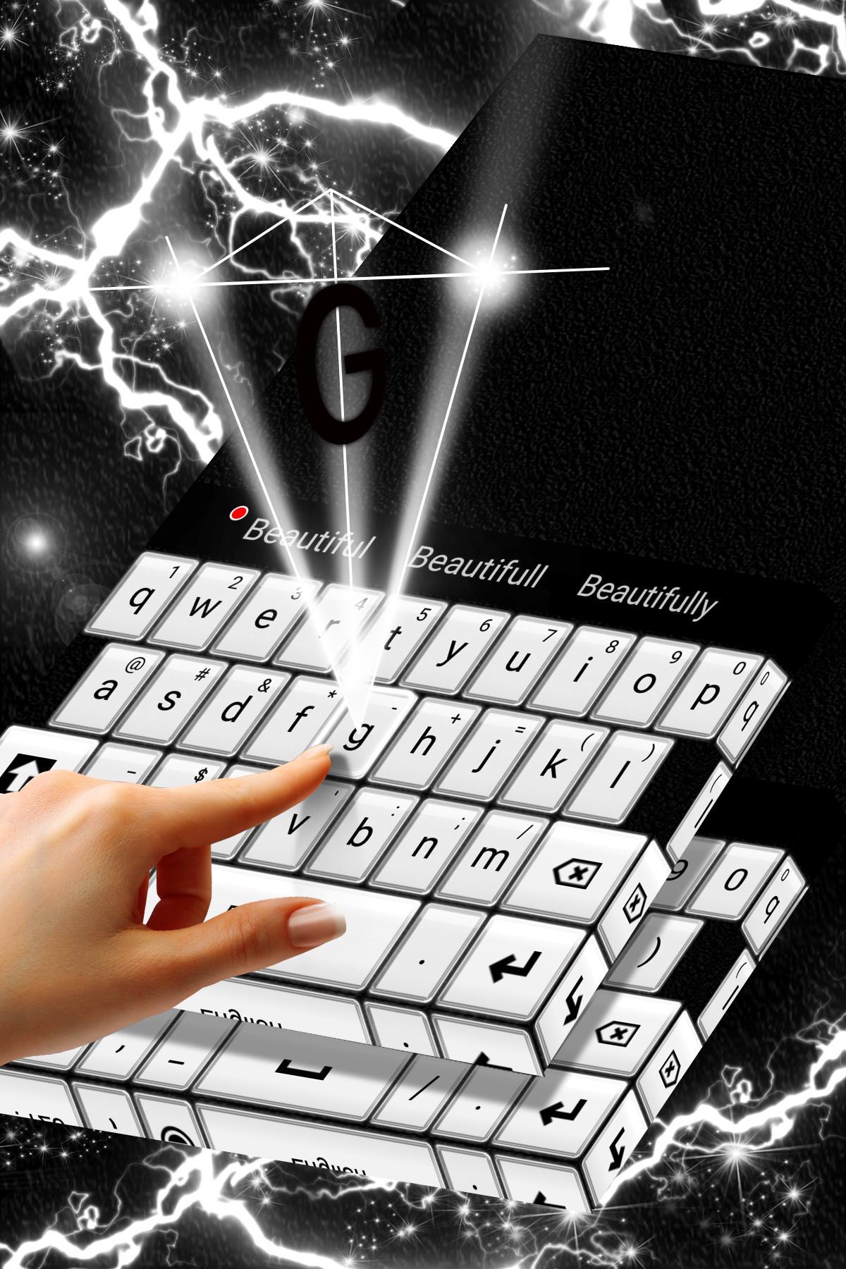 Keyboard Black And White Theme