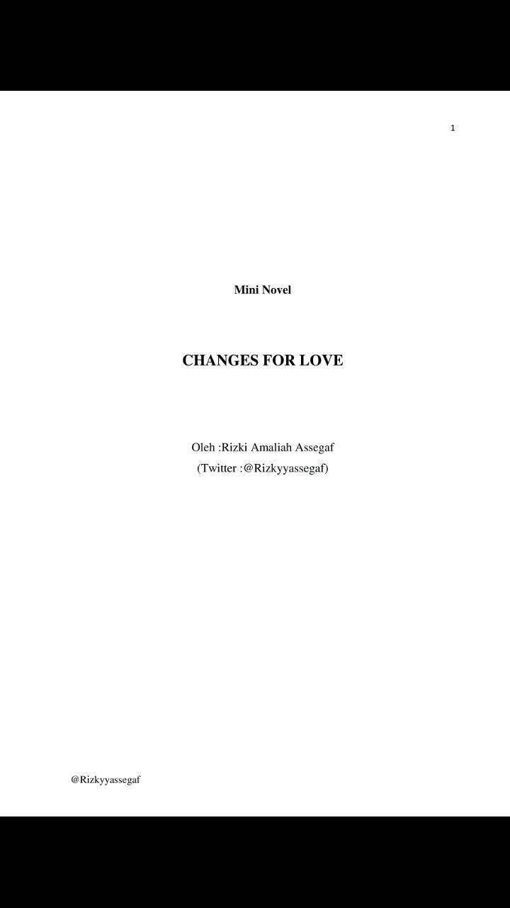 Novel Changes For Love