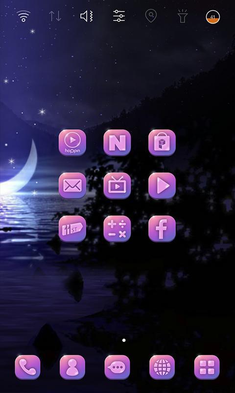 MoonLight night launcher theme