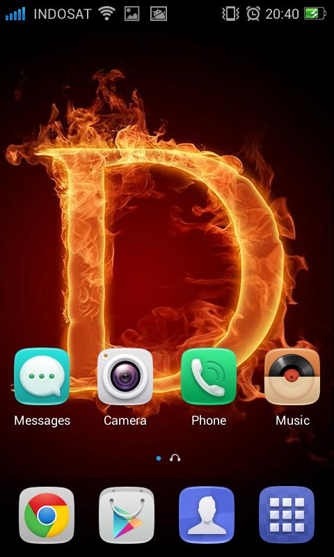 3D Letter Fire Live Wallpaper