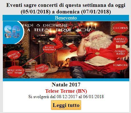 Campania eventi sagre concerti