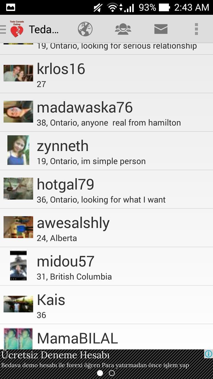 Teda Canada Dating Application