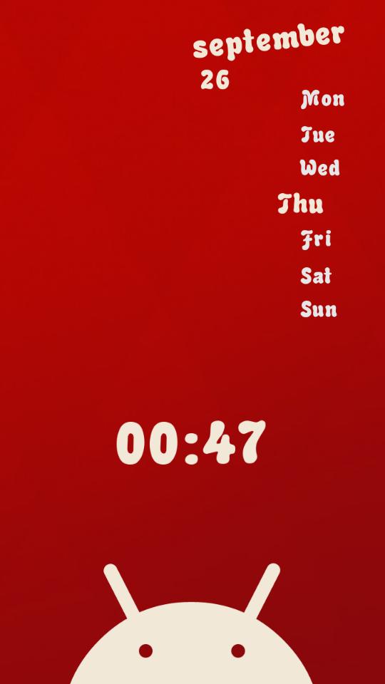 Kitkat Clock & Date UCCW Skin