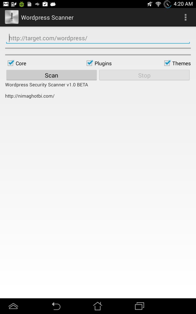 Wordpress Scanner