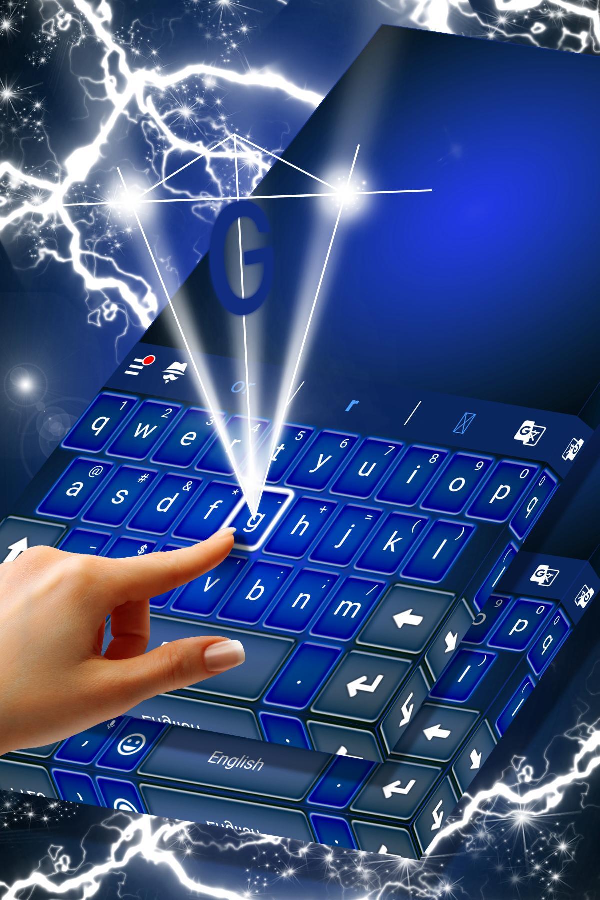 Vivid Blue Keyboard For Sony