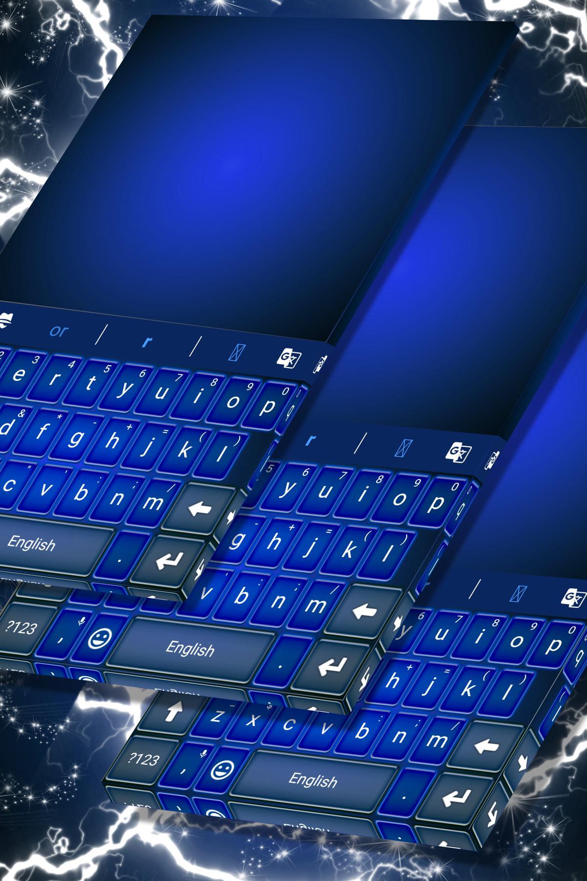 Vivid Blue Keyboard For Sony