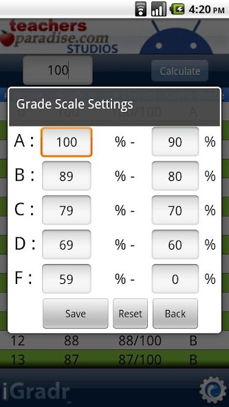 iGradr Teacher Pocket Grader