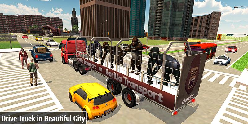 Offroad Jurrasic Zoo World Gorilla Transport Truck