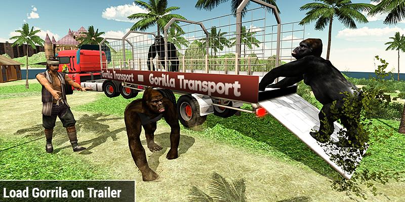 Offroad Jurrasic Zoo World Gorilla Transport Truck