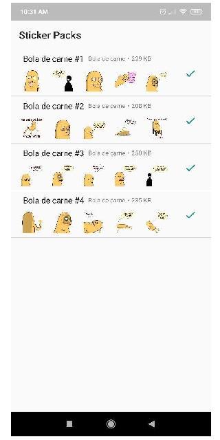 Stickers de Bola de carne