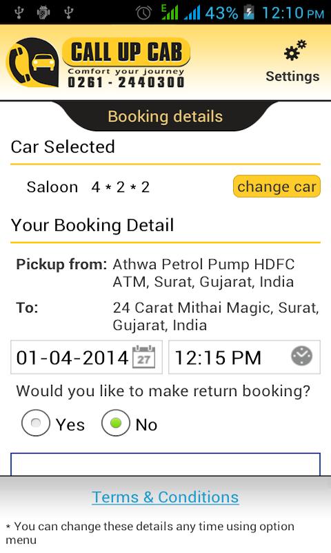 Call Up Cab - Surat Taxi