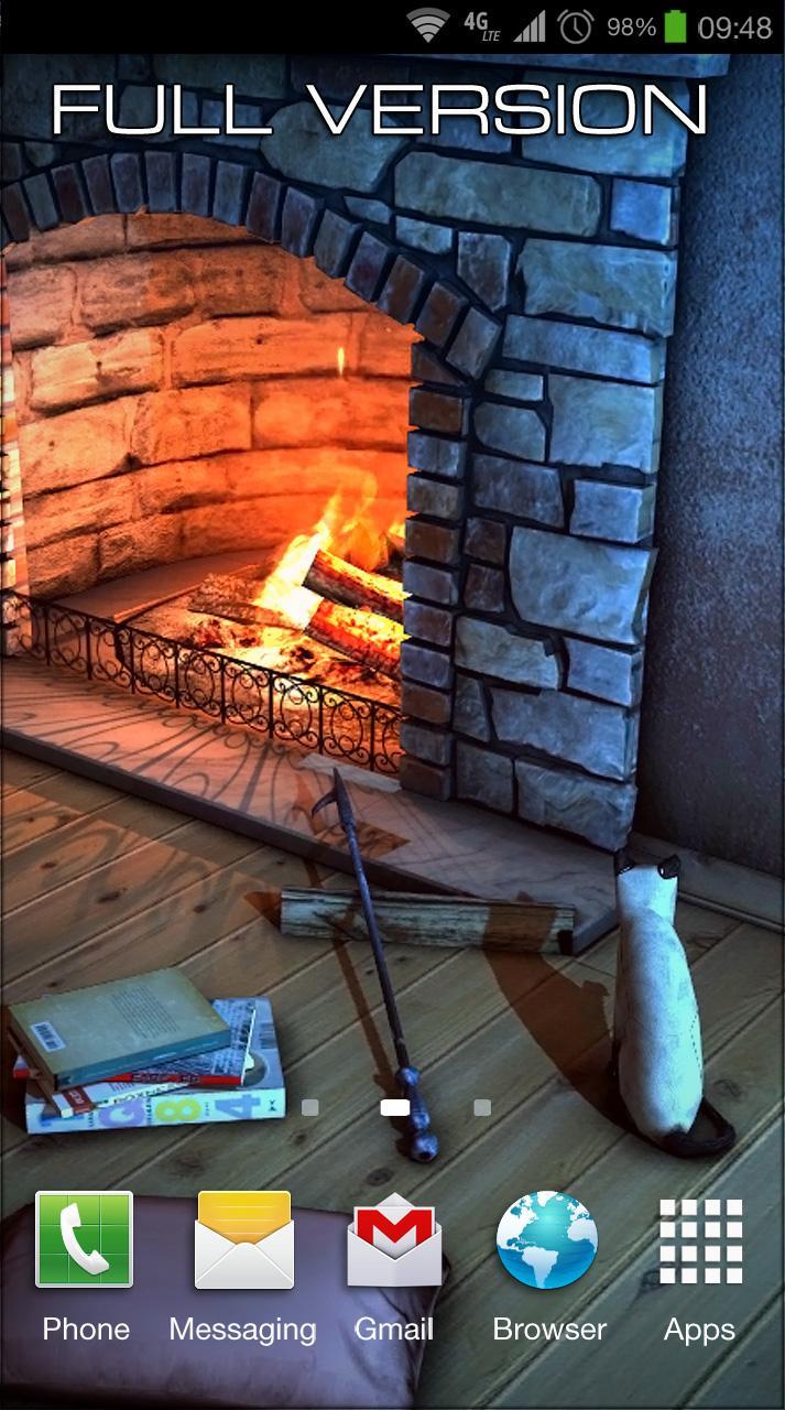 Fireplace 3D FREE lwp