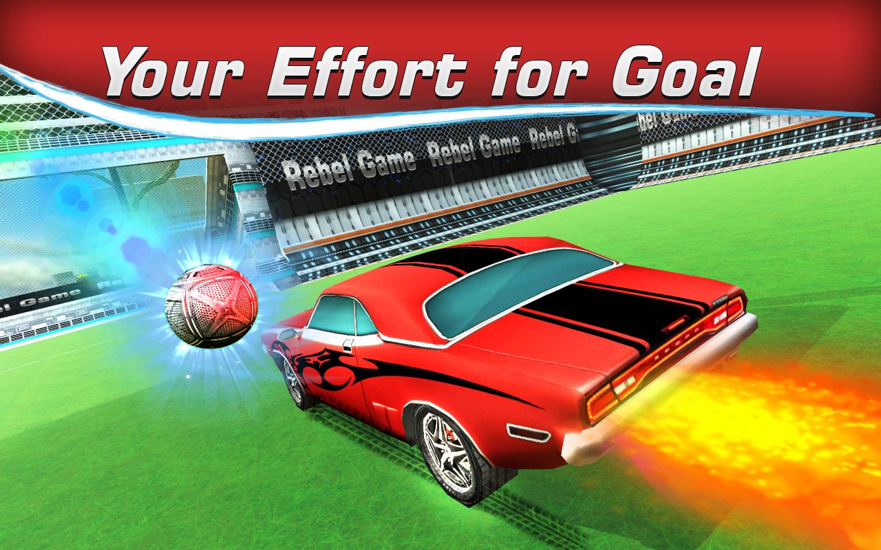 Rocket Car Crash Soccer Ball Stadium Football Game