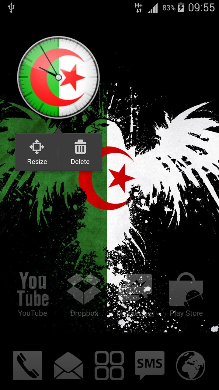 Algeria Analog HD Clock Widget