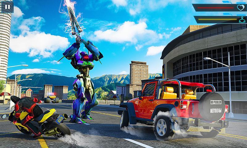 Monster Truck Driver Police Chase : Robot Games