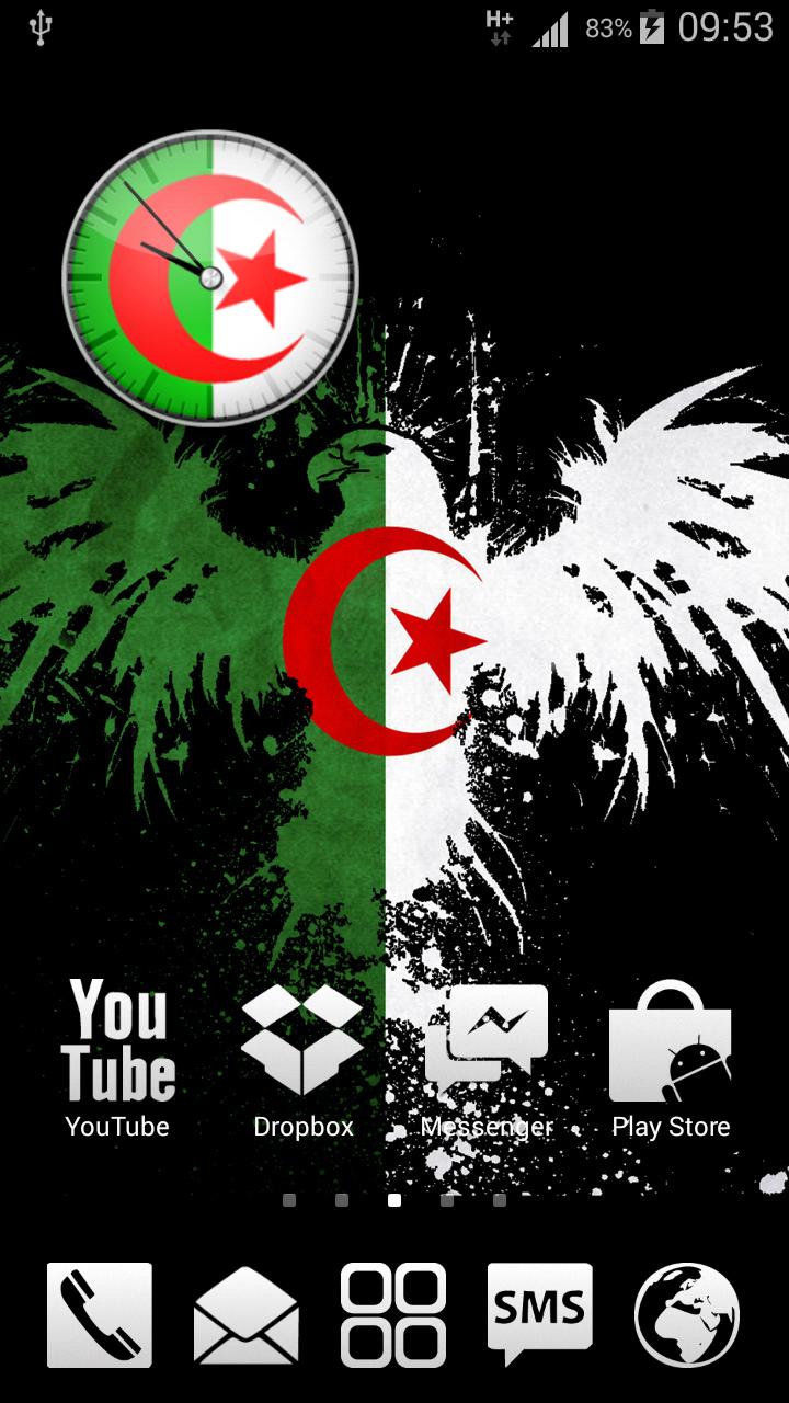 Algeria Analog HD Clock Widget