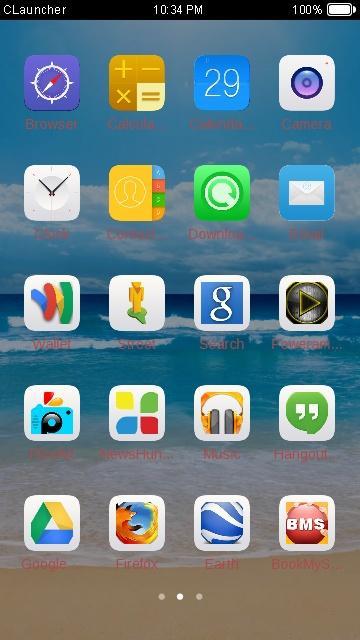 Blue Sky C Launcher Theme