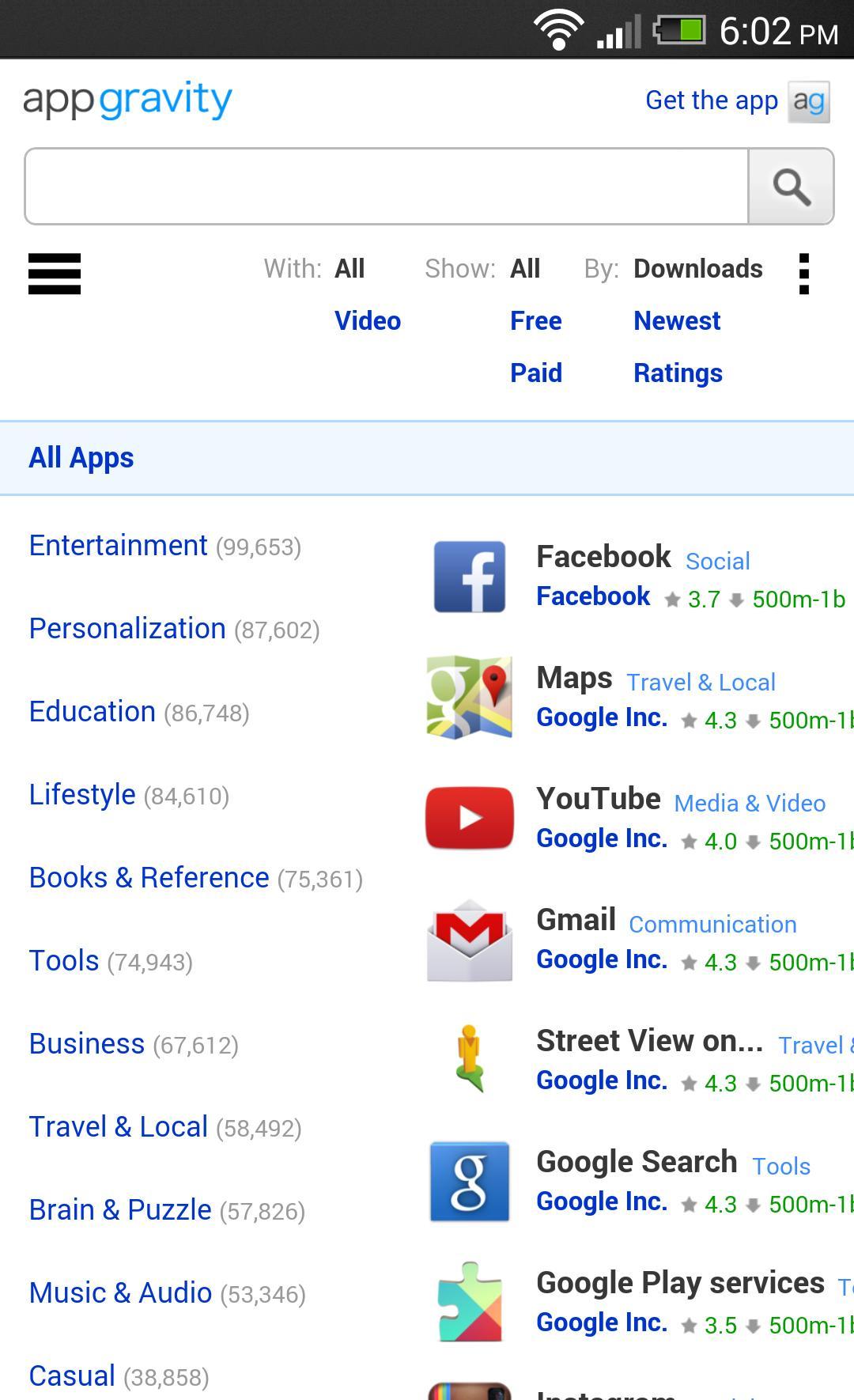 Appgravity App Search
