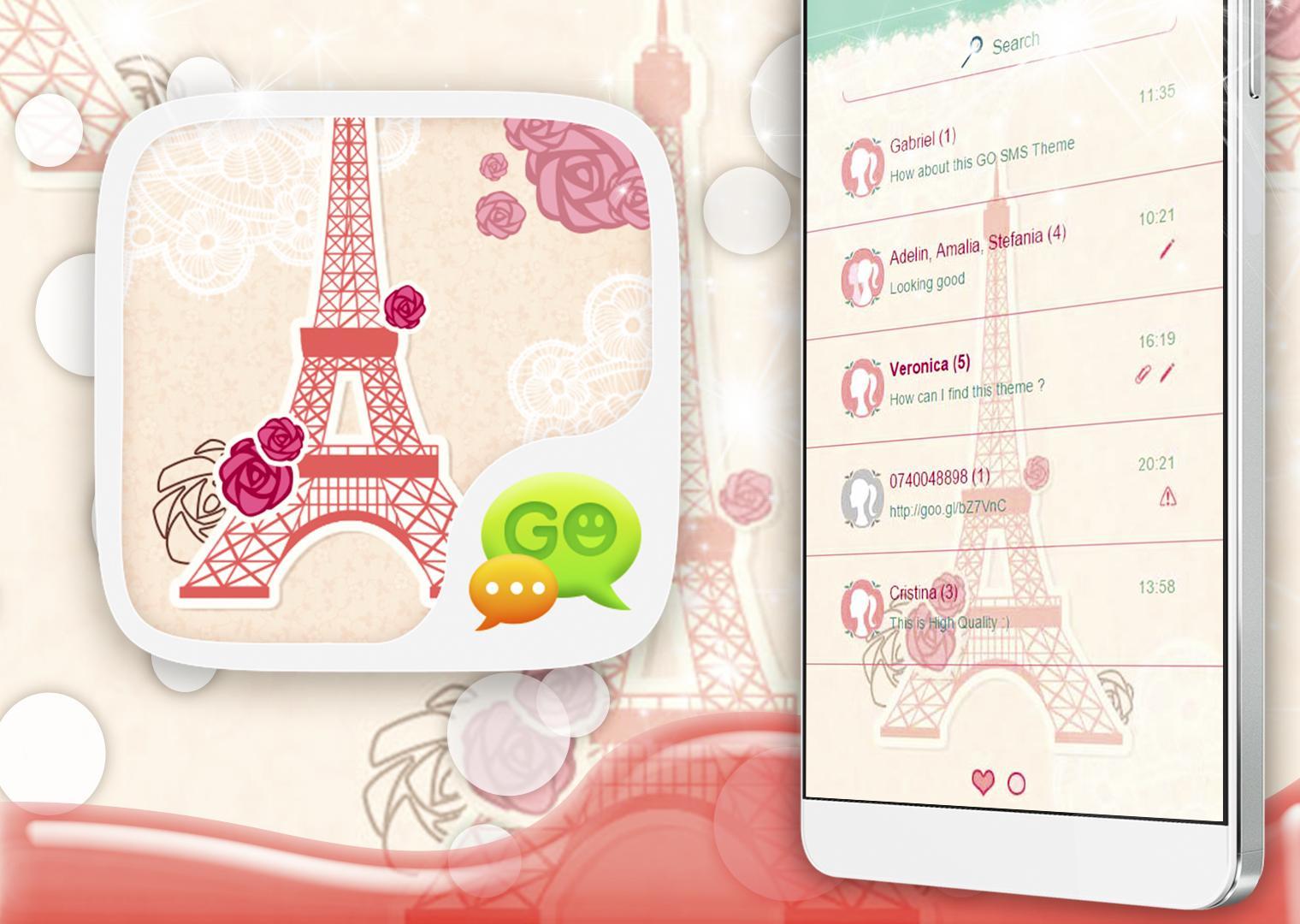Love Of Paris SMS Theme