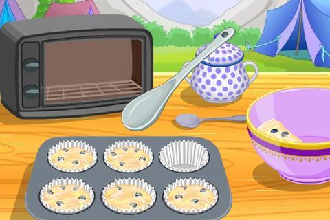 Blue Berry Muffins Cooking