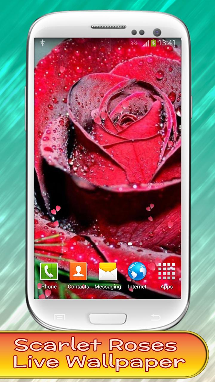 Scarlet Rose Live Wallpaper