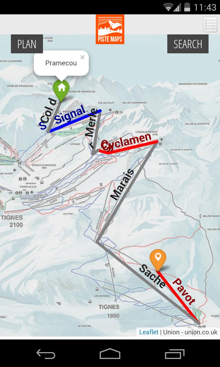 Piste Maps: L'espace Killy