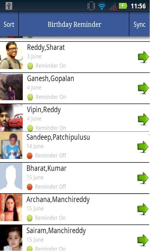 Birthday Reminder Facebook