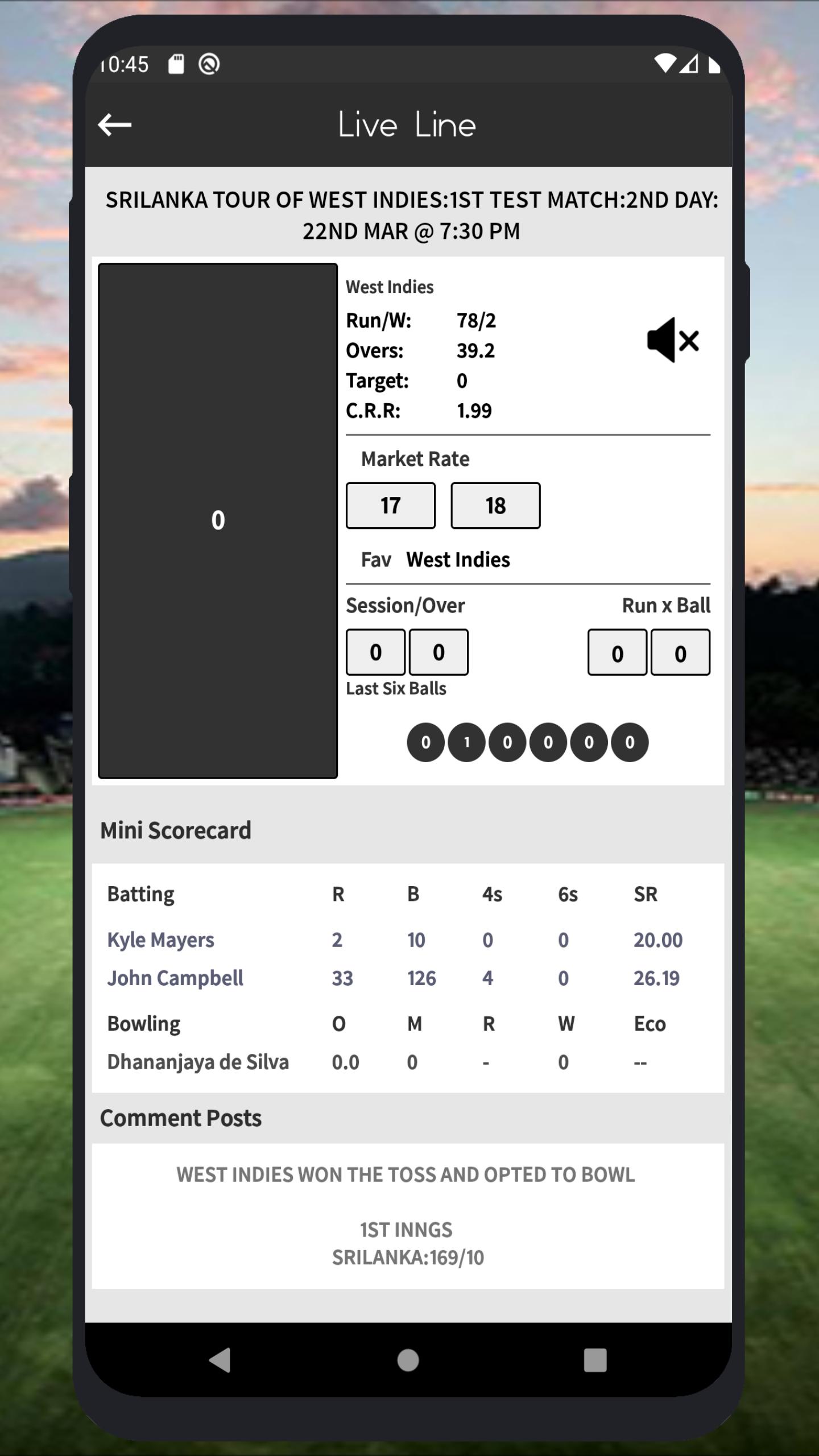 Cricket Live Score 2021