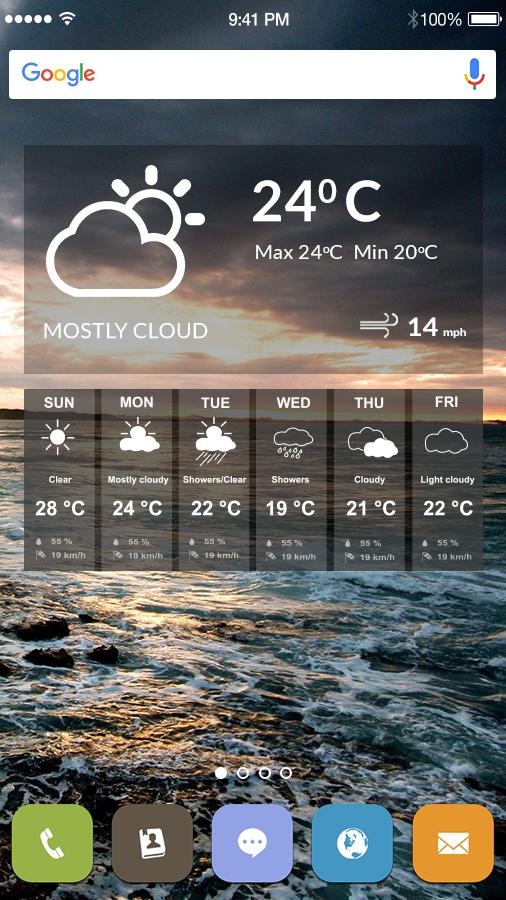 Sunny Weather Widget