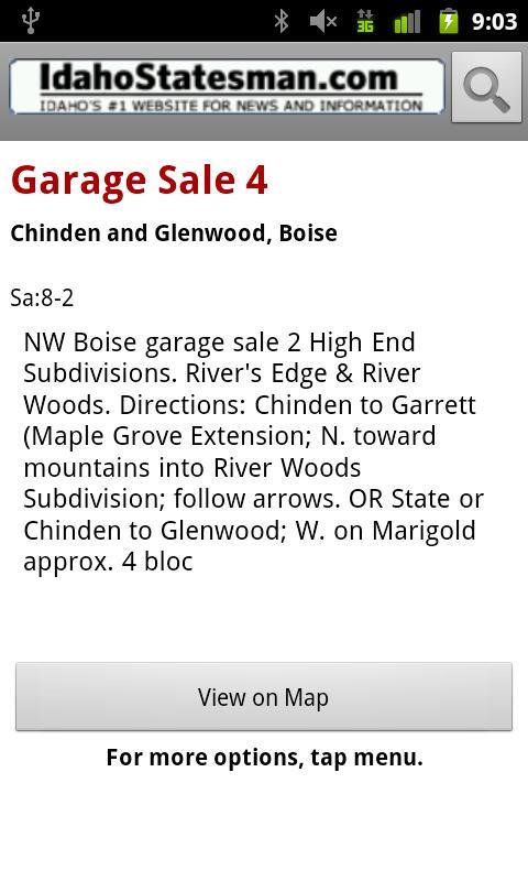 Idaho Statesman Garage Sales
