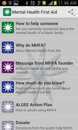 Mental Health First Aid (MHFA)