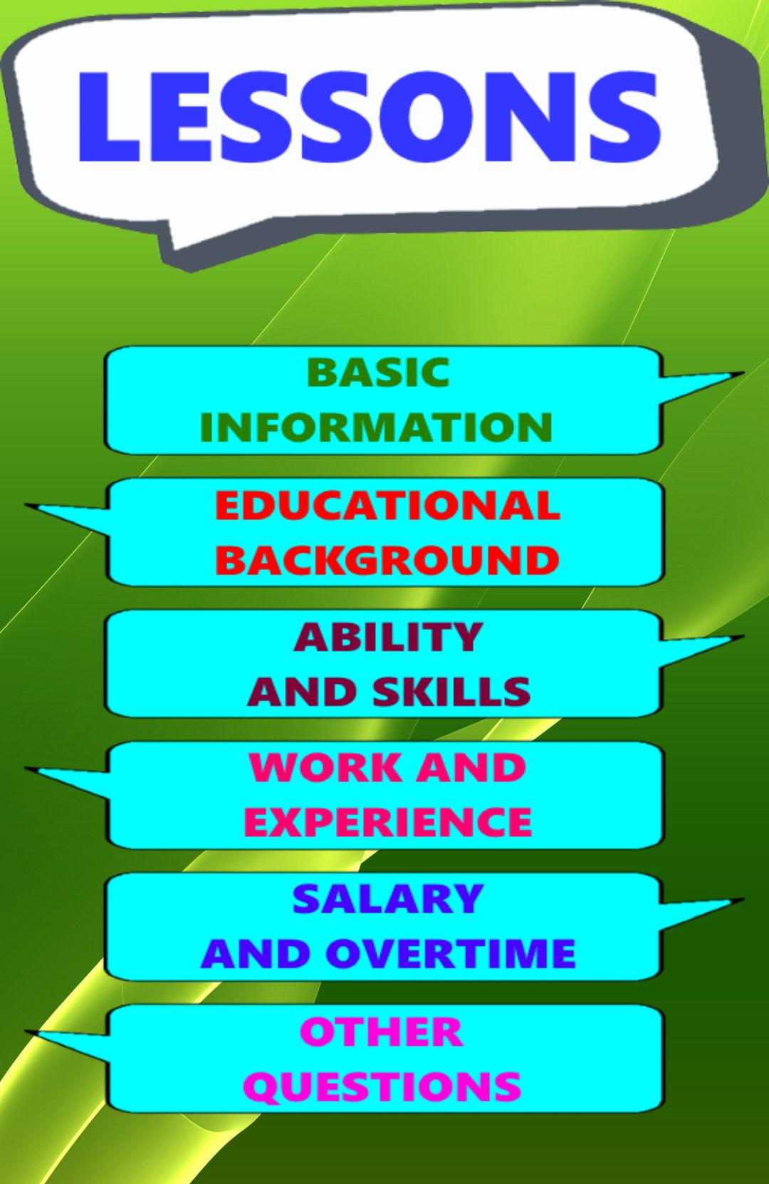 English for job interview app